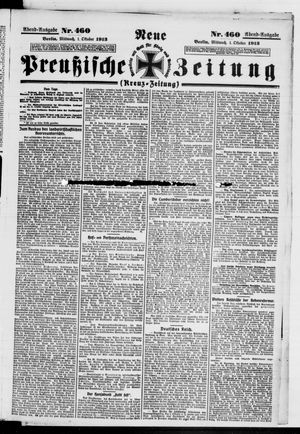 Neue preußische Zeitung vom 01.10.1913