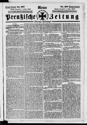 Neue preußische Zeitung vom 11.10.1913