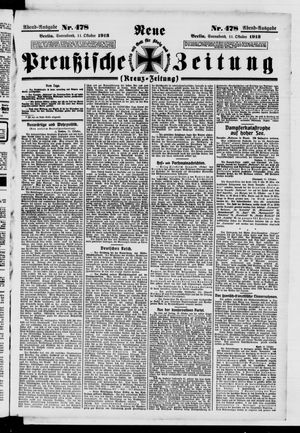 Neue preußische Zeitung vom 11.10.1913