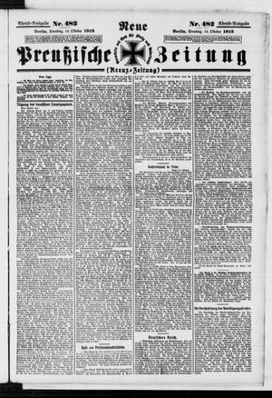 Neue preußische Zeitung vom 14.10.1913