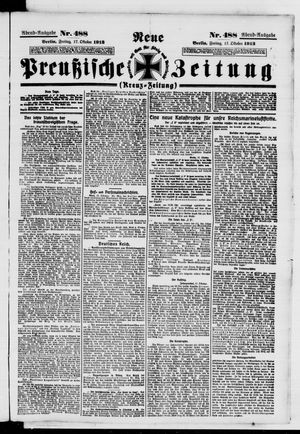 Neue preußische Zeitung vom 17.10.1913