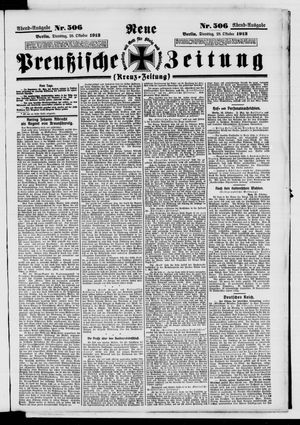 Neue preußische Zeitung vom 28.10.1913