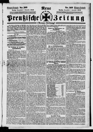 Neue preußische Zeitung vom 01.11.1913