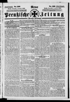Neue preußische Zeitung vom 06.11.1913