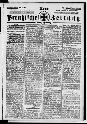 Neue preußische Zeitung vom 13.11.1913