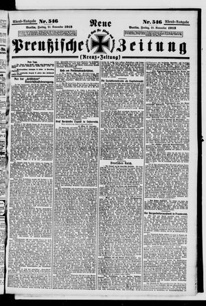 Neue preußische Zeitung vom 21.11.1913