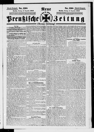 Neue preußische Zeitung vom 22.12.1913