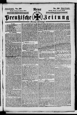 Neue preußische Zeitung vom 19.01.1914