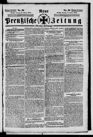 Neue preußische Zeitung vom 20.01.1914