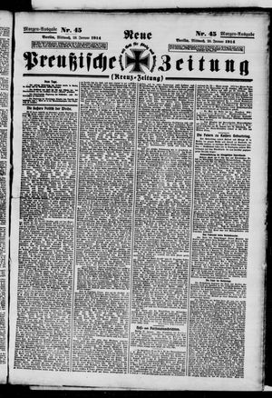 Neue preußische Zeitung vom 28.01.1914