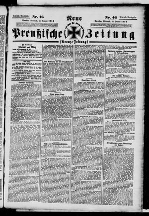 Neue preußische Zeitung vom 28.01.1914