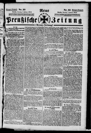 Neue preußische Zeitung vom 03.02.1914