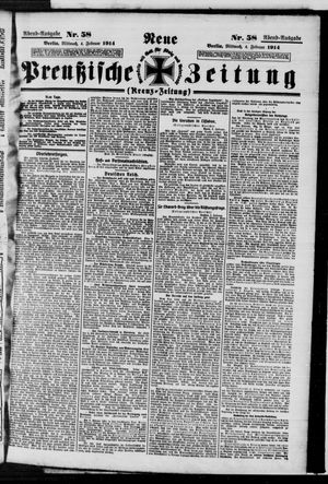 Neue preußische Zeitung on Feb 4, 1914