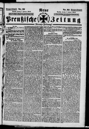 Neue preußische Zeitung vom 06.02.1914