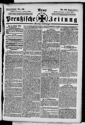 Neue preußische Zeitung vom 19.02.1914