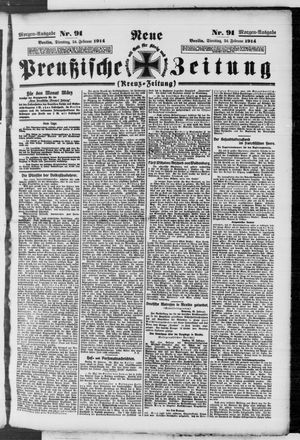 Neue preußische Zeitung vom 24.02.1914