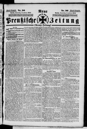 Neue preußische Zeitung vom 26.02.1914