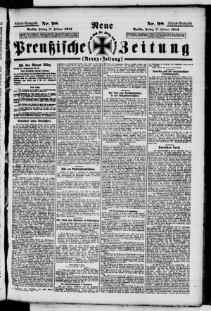 Neue preußische Zeitung vom 27.02.1914