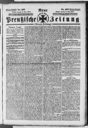 Neue preußische Zeitung vom 22.03.1914