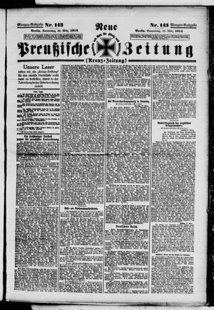 Neue preußische Zeitung vom 26.03.1914
