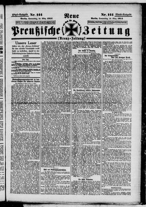 Neue preußische Zeitung vom 26.03.1914