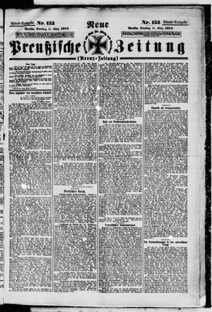 Neue preußische Zeitung vom 31.03.1914