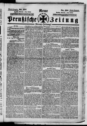 Neue preußische Zeitung vom 01.04.1914