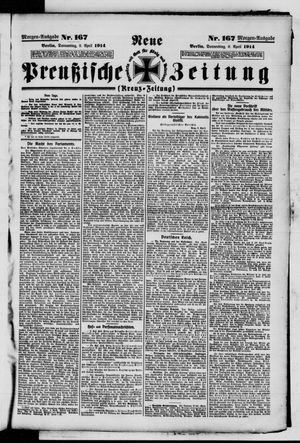 Neue preußische Zeitung vom 09.04.1914