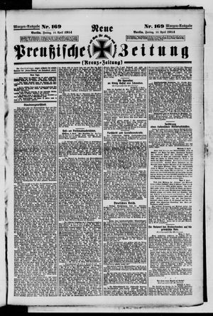 Neue preußische Zeitung vom 10.04.1914