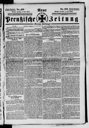 Neue preußische Zeitung vom 14.04.1914