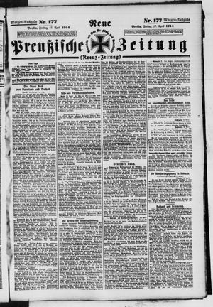 Neue preußische Zeitung vom 17.04.1914