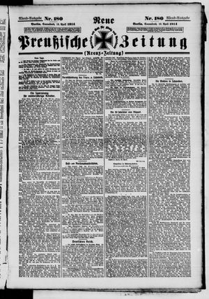 Neue preußische Zeitung vom 18.04.1914