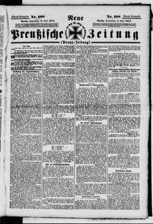 Neue preußische Zeitung vom 23.04.1914