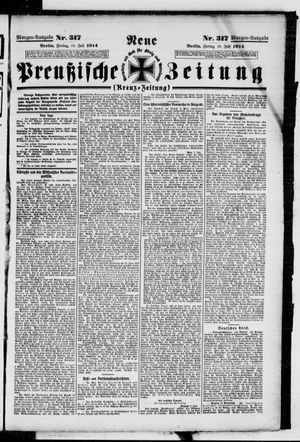 Neue preußische Zeitung vom 10.07.1914