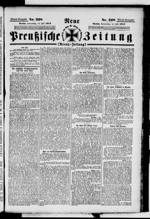 Neue preußische Zeitung vom 16.07.1914