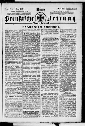 Neue preußische Zeitung vom 26.07.1914