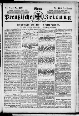 Neue preußische Zeitung vom 29.08.1914