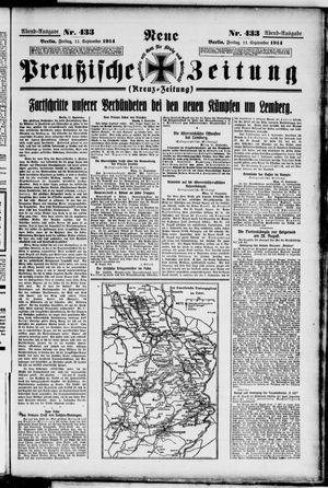 Neue preußische Zeitung vom 11.09.1914
