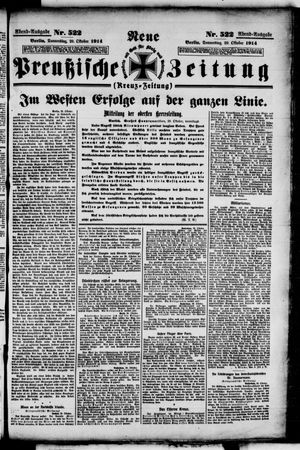 Neue preußische Zeitung vom 29.10.1914