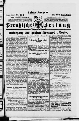 Neue preußische Zeitung vom 05.11.1914