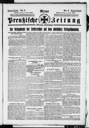 Neue preußische Zeitung vom 05.01.1915
