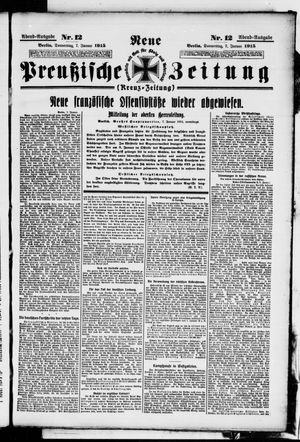Neue preußische Zeitung vom 07.01.1915