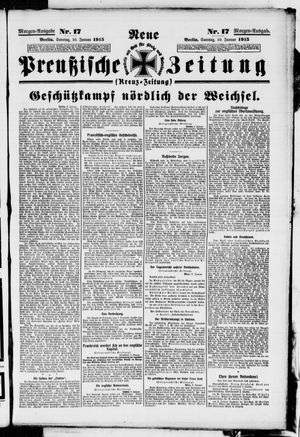 Neue preußische Zeitung vom 10.01.1915