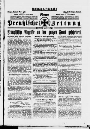 Neue preußische Zeitung vom 11.01.1915