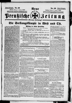 Neue preußische Zeitung vom 11.01.1915