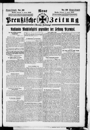 Neue preußische Zeitung on Jan 13, 1915