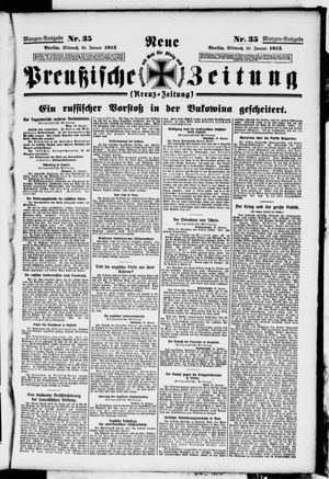Neue preußische Zeitung vom 20.01.1915