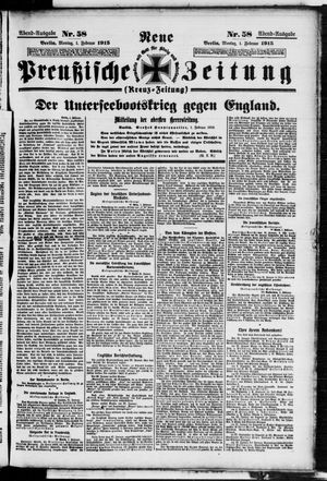 Neue preußische Zeitung vom 01.02.1915