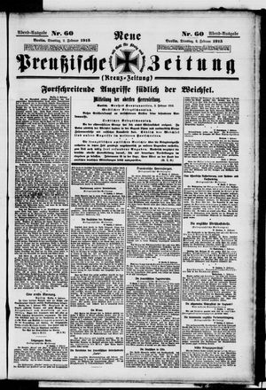 Neue preußische Zeitung vom 02.02.1915