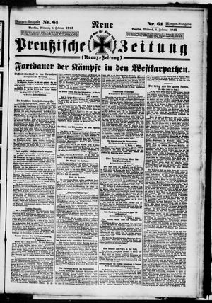 Neue preußische Zeitung vom 03.02.1915